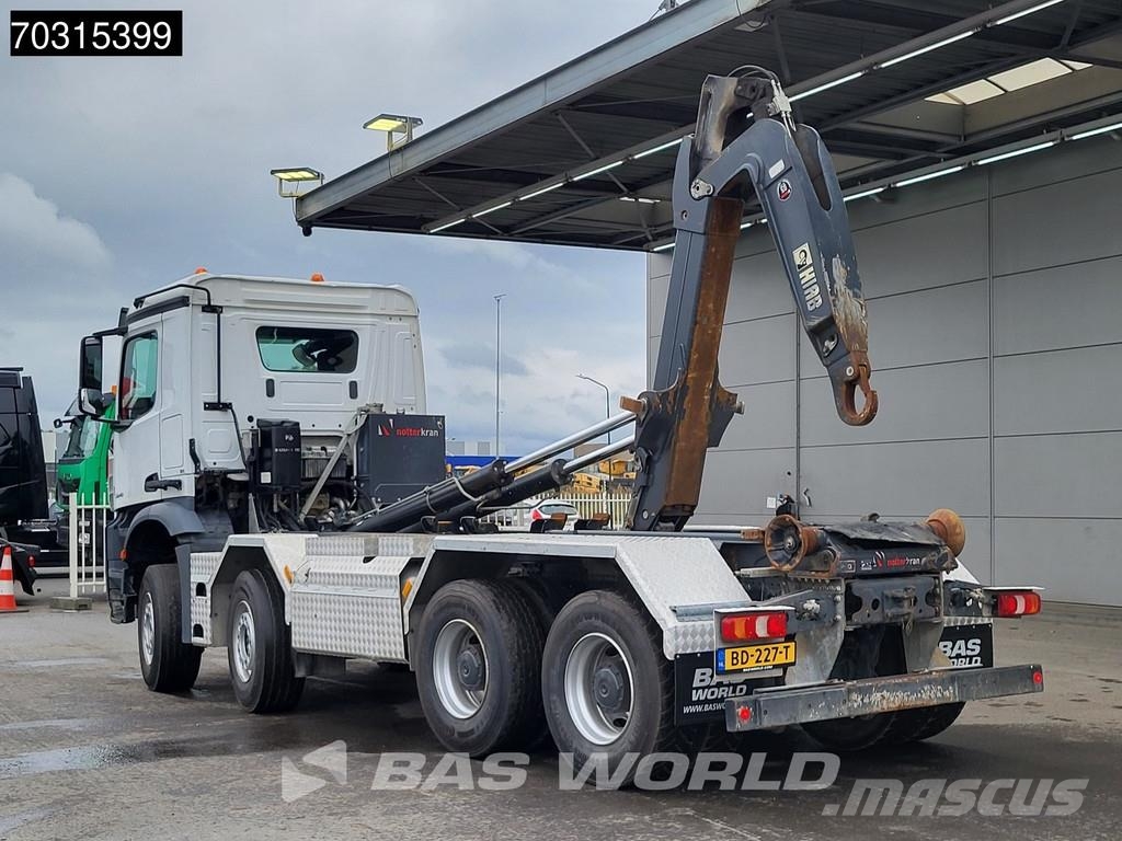 Mercedes-Benz Arocs 3248 8X4 HIAB XR26Z59S containersystem Big-A Hook lift trucks
