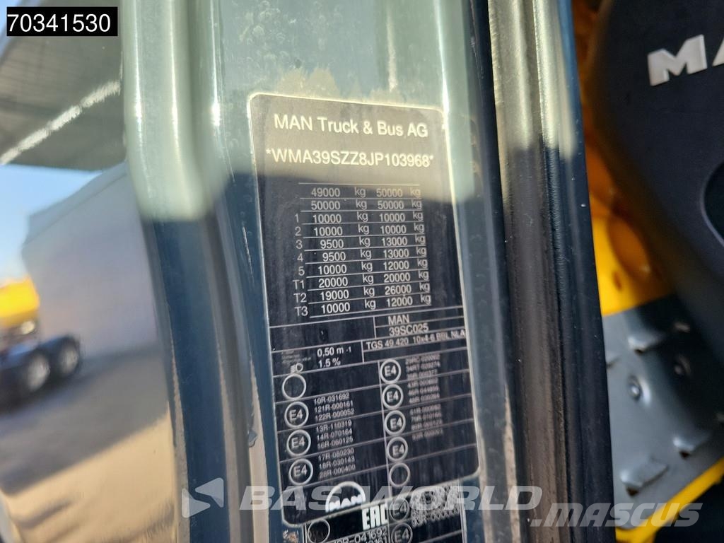 MAN TGS 41.420 TGS 10X4 15m3 Mixer NL-Truck Euro 6 Betonmixers en pompen