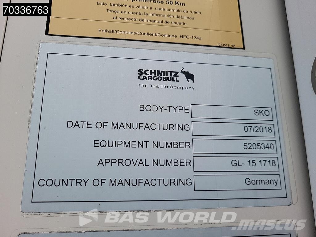 Schmitz Cargobull SCB*S3B 3 axles TUV 08/27 Doppelstock Doppelverdam Poluprikolice hladnjače