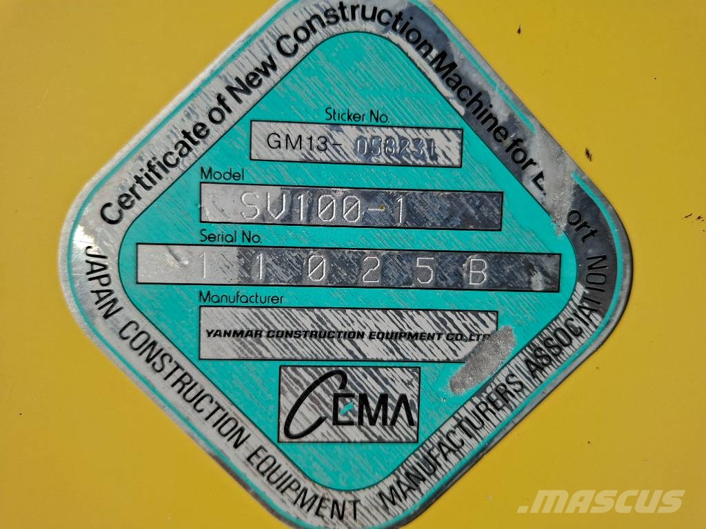 Yanmar SV 100-1 Midikaivukoneet 7t - 12t