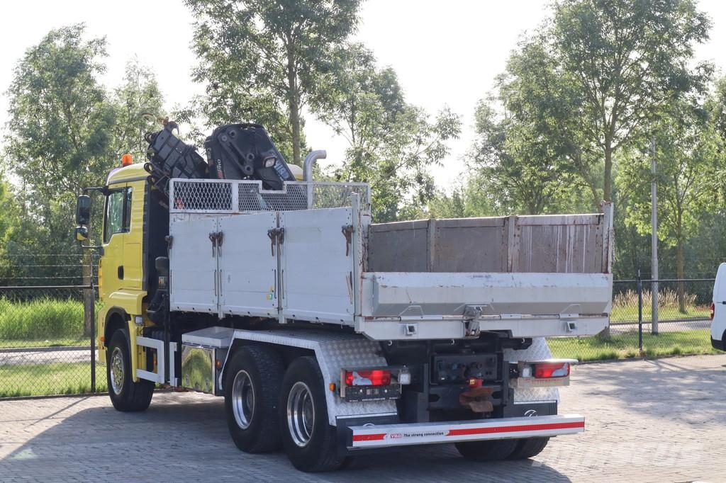 MAN TGA 33.480 | 6X4 | HIAB 166E-5 | KIPPER | EURO 3 | Автокраны