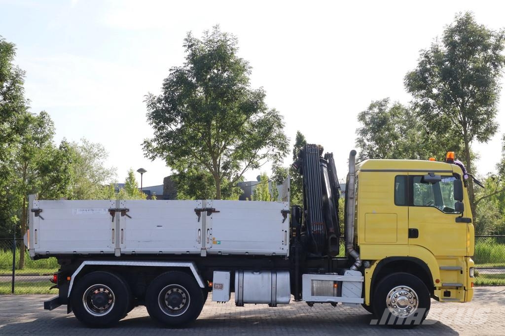 MAN TGA 33.480 | 6X4 | HIAB 166E-5 | KIPPER | EURO 3 | Автокраны