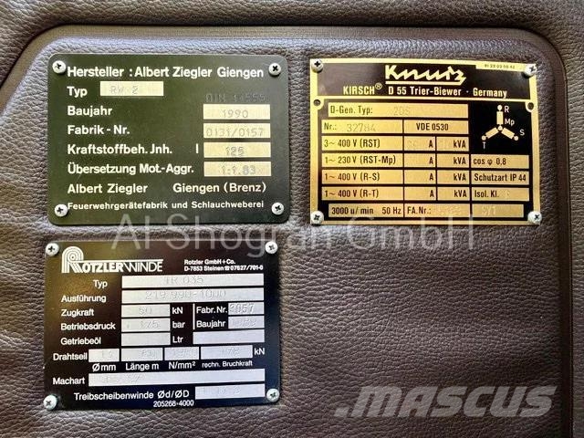 Mercedes-Benz SK 1222 V6/ 4x4/Seilwinde/35.000Tkm/Oldtimer 소방차