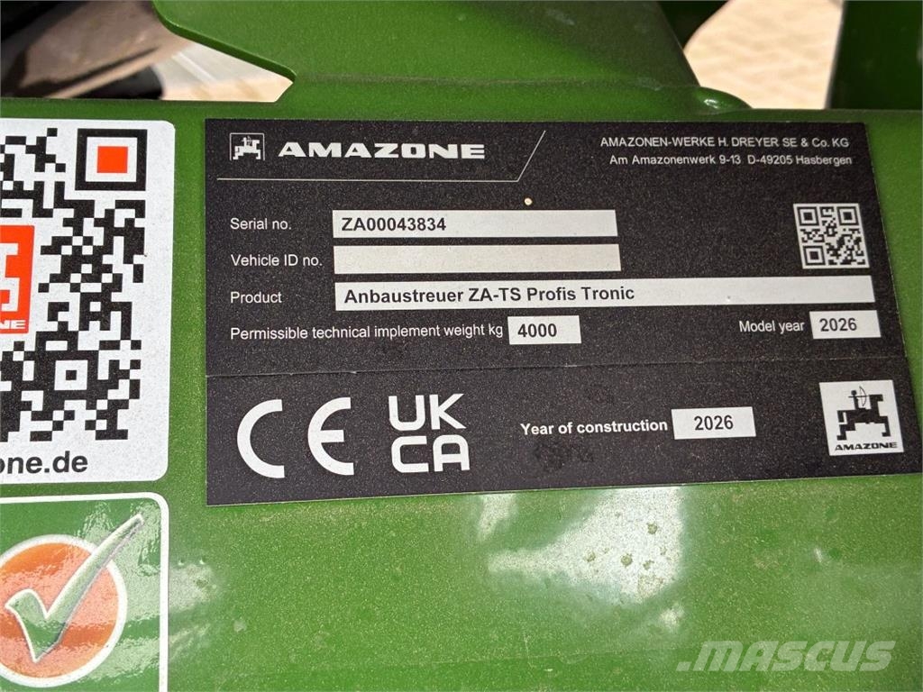Amazone ZA-TS Profis Rozmetadlá priemyselných hnojív
