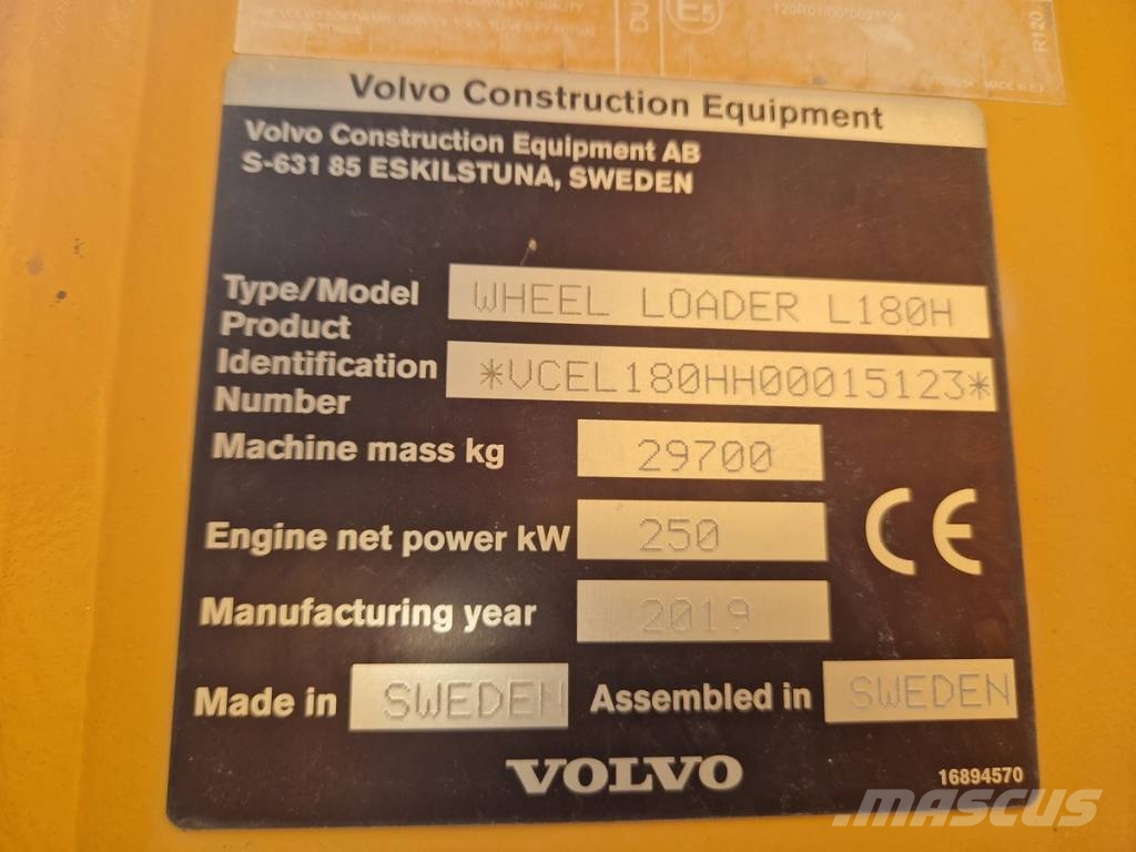 Volvo L 180 H Wheel loaders