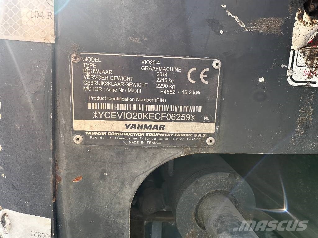 Yanmar Vio 20 Minigraafmachines < 7t