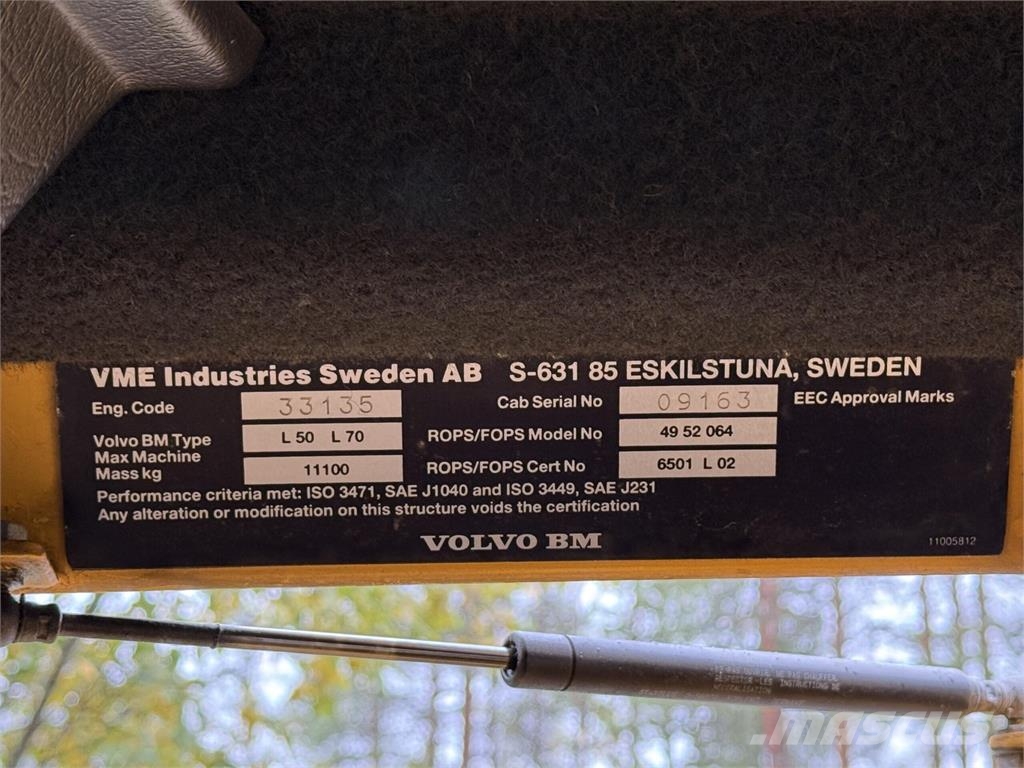 Volvo BM L70 1990 轮式装载机