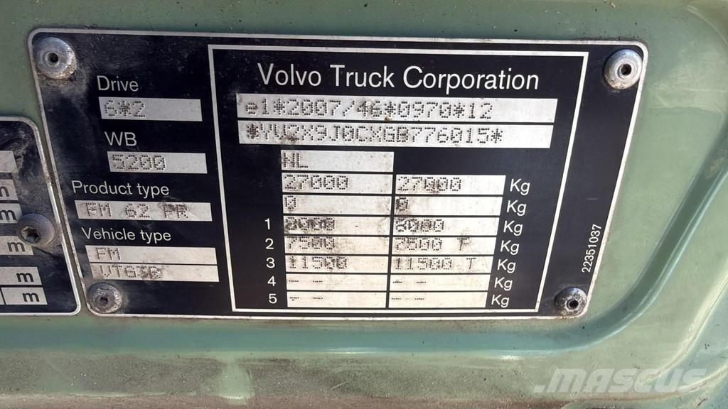 Volvo FM 330 6X2 EURO 6 13/OLYMPUS 21W شاحنات المخلفات
