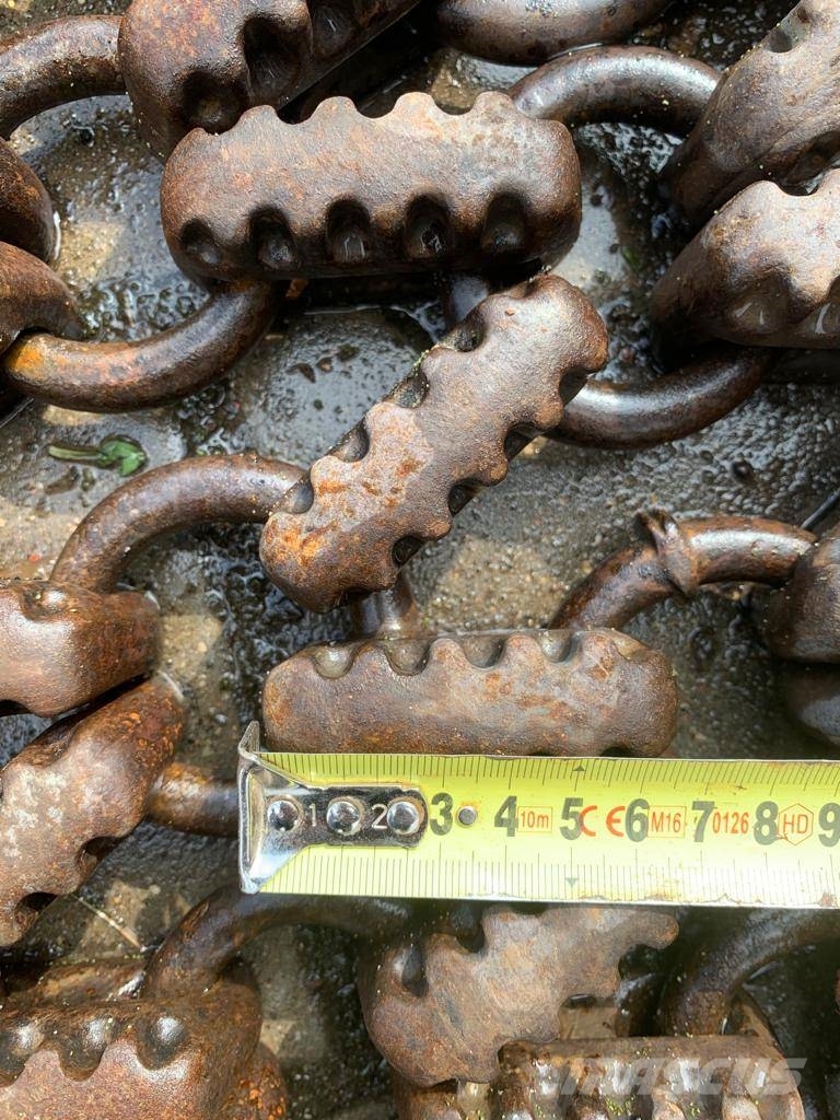 CAT CHAINS/ŁAŃCUCHY NA KOŁA(,VOLVO,KOMATSU,HITACHI) Esteiras, correntes e material rodante