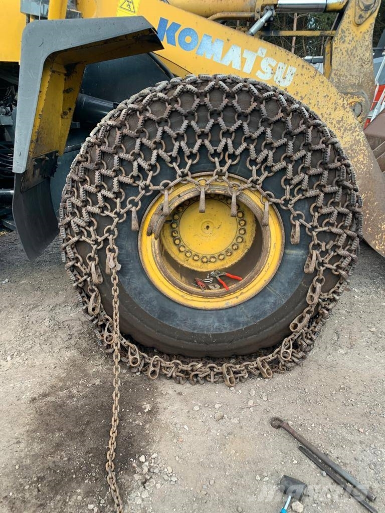 CAT CHAINS/ŁAŃCUCHY NA KOŁA(,VOLVO,KOMATSU,HITACHI) Esteiras, correntes e material rodante
