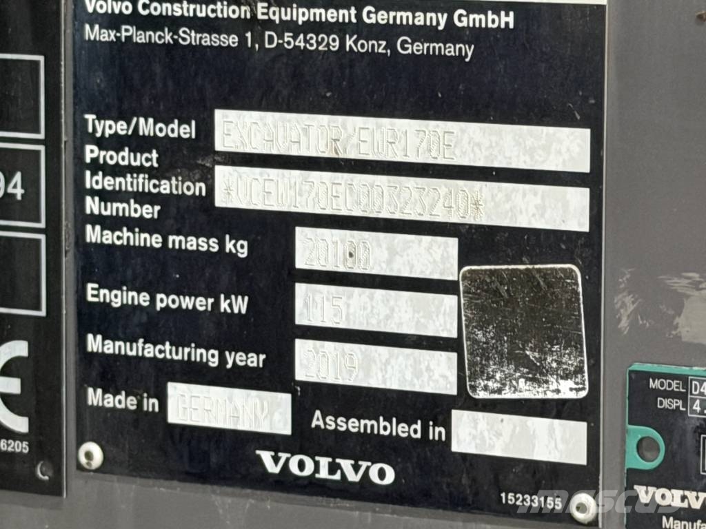 Volvo EWR 170 E Hjulgravere