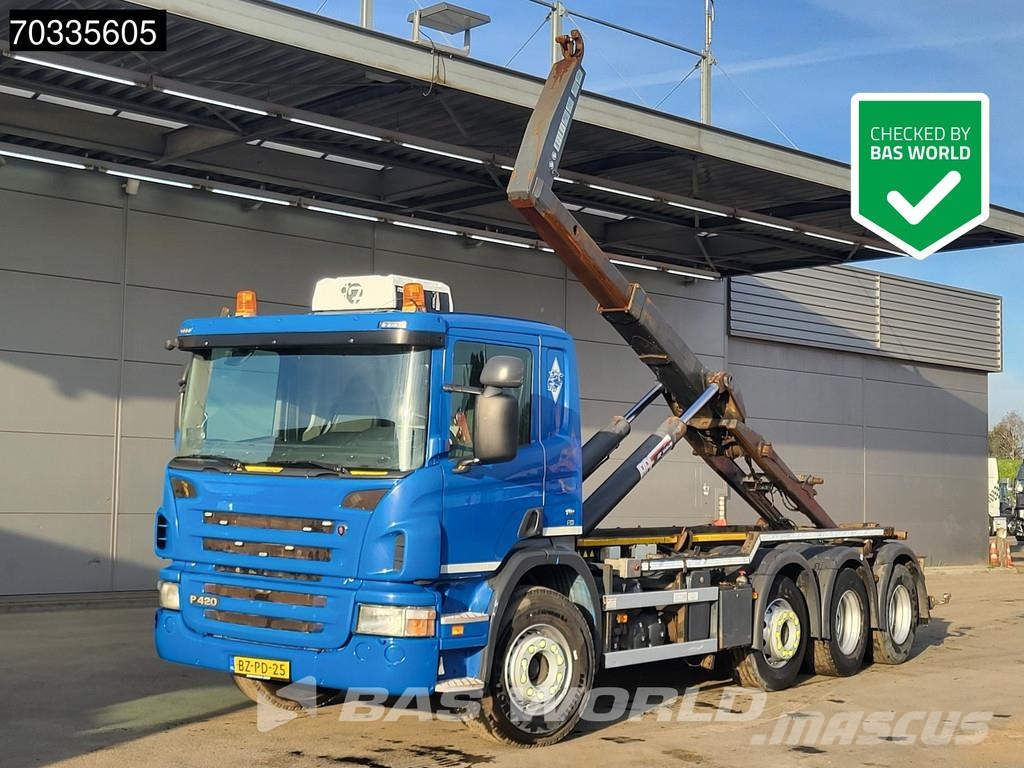 Scania P420 8X2 NL-truck APK VDL S-30-6600 containersyste Hook lift trucks