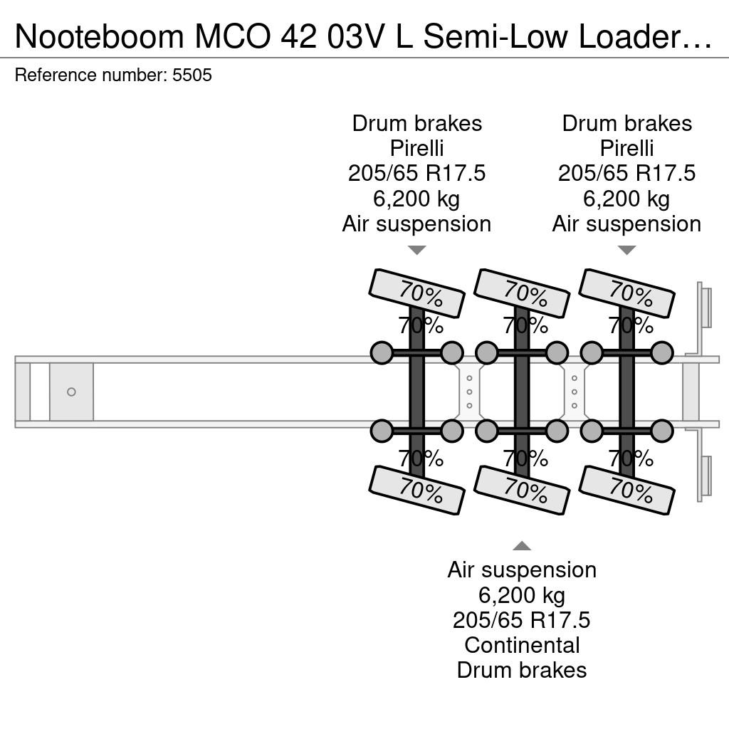 Nooteboom MCO 42 03V L Semi-Low Loader 12.4m - 3-Axle Forced Tieflader-Auflieger