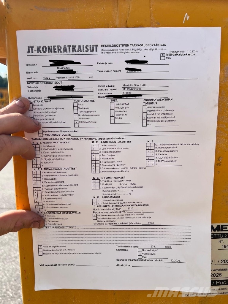 Haulotte Star 6 Schaarhoogwerkers