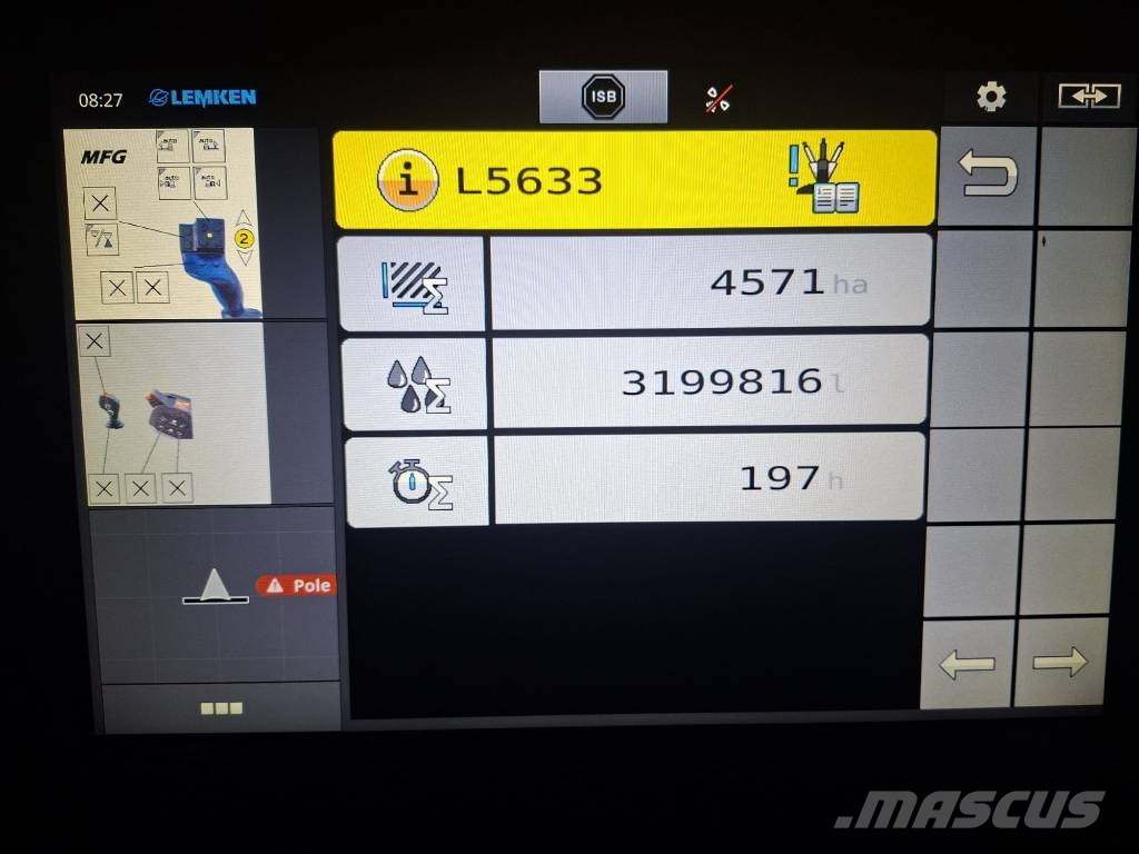 Lemken Vega 12/4000 Opryskiwacze zaczepiane