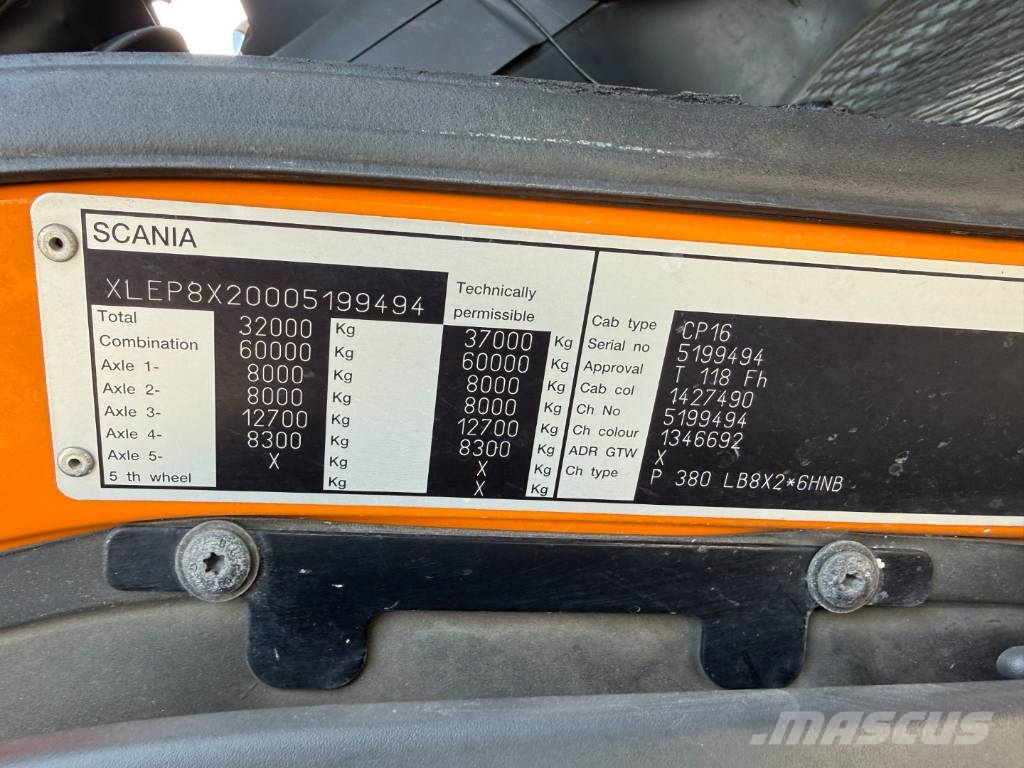 Scania P380 8x2*6 Hvidtved Larsen Flexline 414 Camiones aspiradores/combi