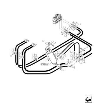 New Holland Hydraulic cylinder 85825871 for  LM 430 Hydraulics