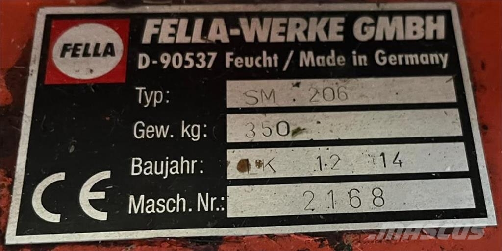 Fella SM 206 im Kundenauftrag Mähwerke
