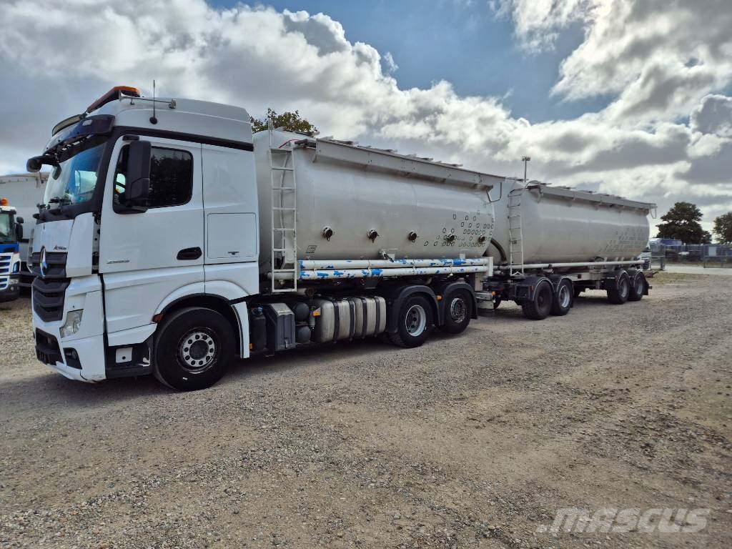 Mercedes-Benz Actros 2553 L 6x2/4 // Silotruck 27.000 liter// Camiones cisterna