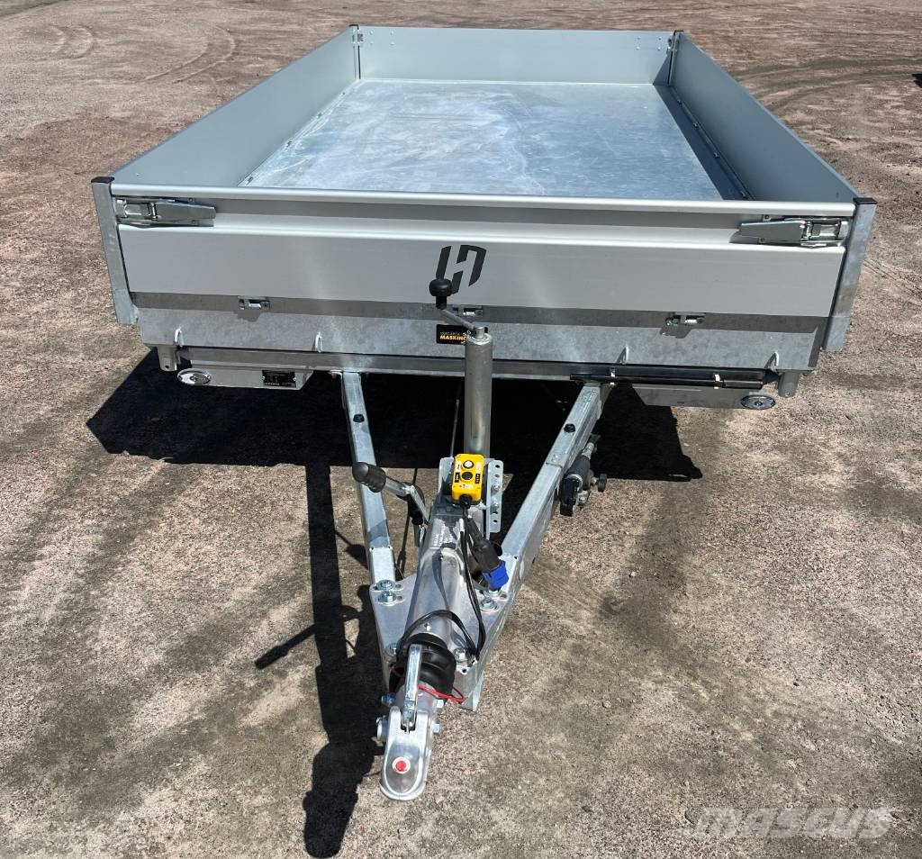 Henra Plattformstrailer 3-vägstipp 3,5 ton hydraulisk Personbilssläp