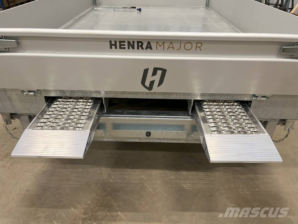 Henra Plattformstrailer 3-vägstipp 3,5 ton hydraulisk Personbilssläp