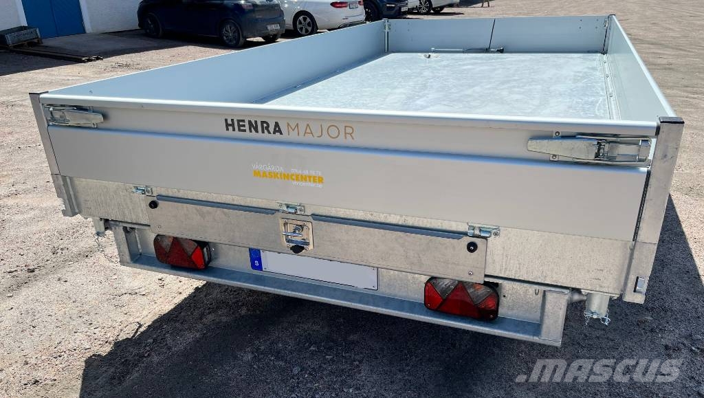 Henra Plattformstrailer 3-vägstipp 3,5 ton hydraulisk Personbilssläp