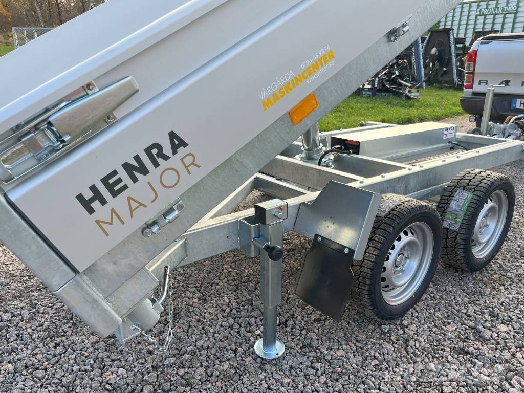 Henra Plattformstrailer 3-vägstipp 3,5 ton hydraulisk Personbilssläp