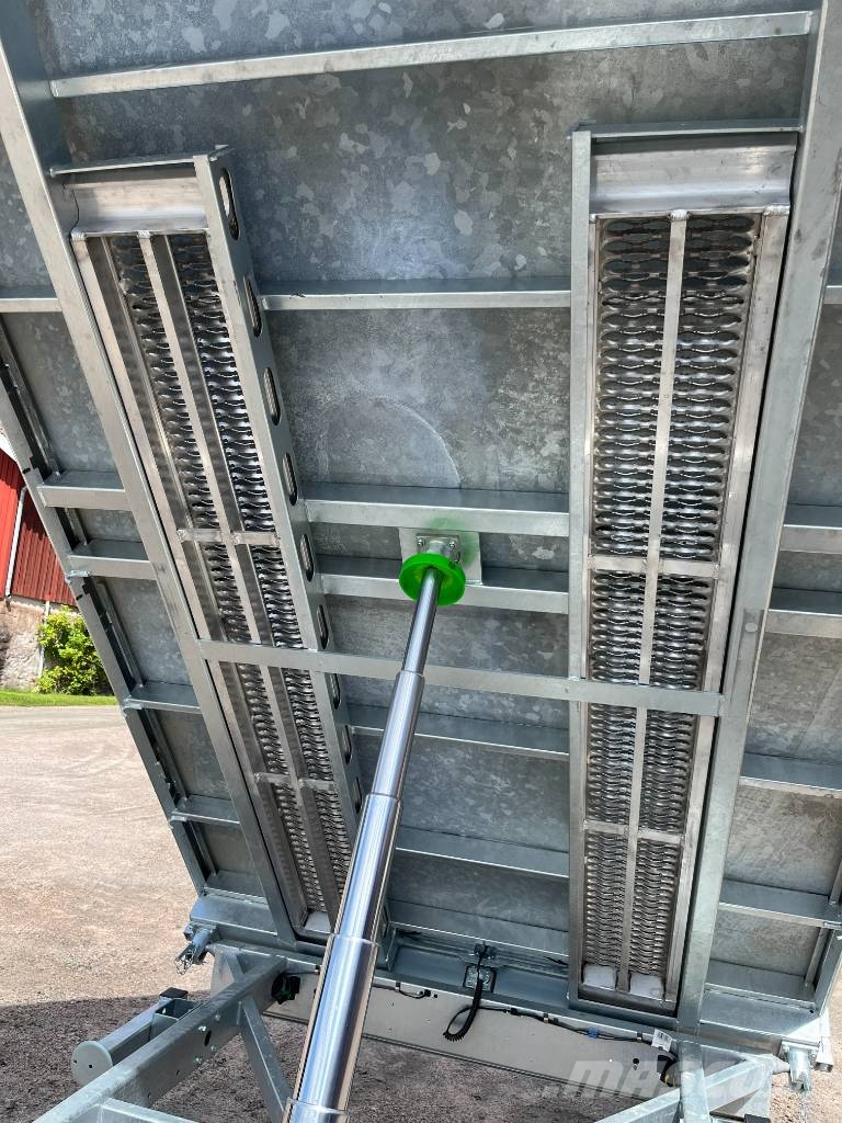 Henra Plattformstrailer 3-vägstipp 3,5 ton hydraulisk Personbilssläp