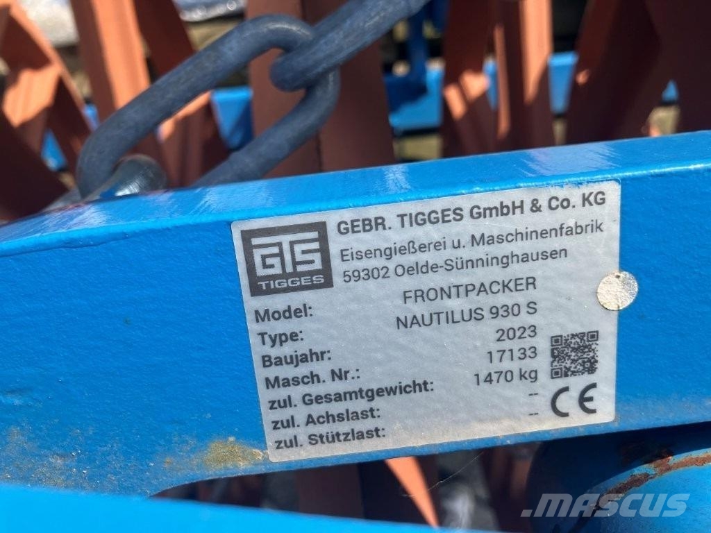 Tigges Nautilus 930 W 300 Autres rouleaux