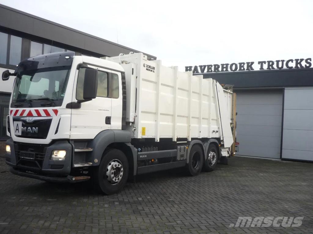 MAN TGS 26.320 6x2-4 euro 6 Garbage box Zoeller Medium Prügiautod