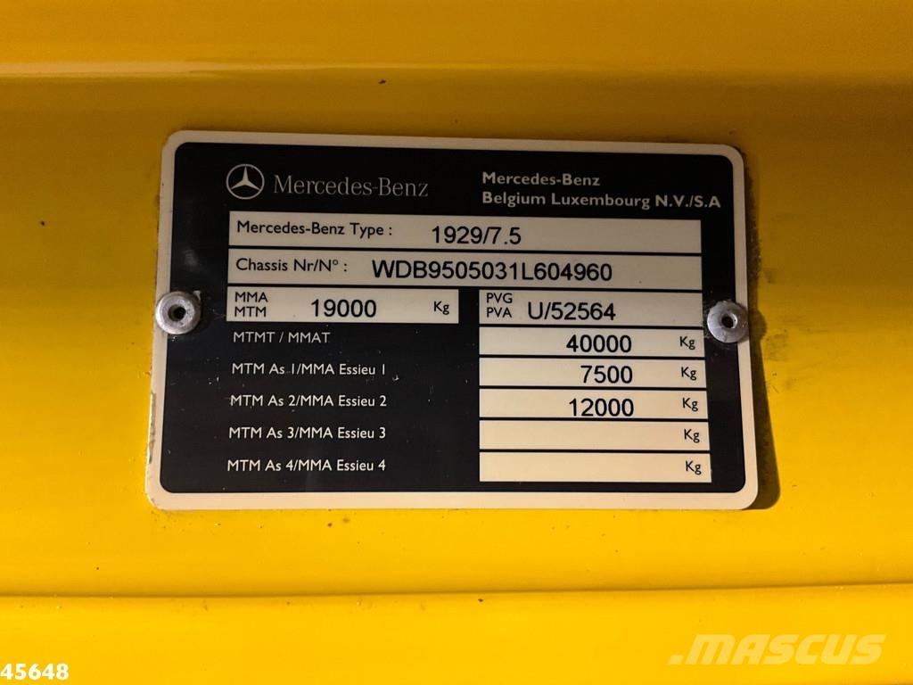 Mercedes-Benz Axor 1828 GSR 32 Meter hoogwerker met Jib Piattaforme autocarrate