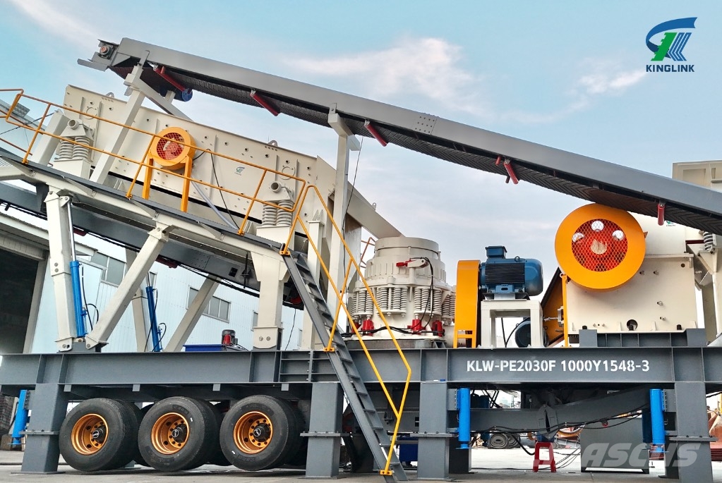 Kinglink Mobile Crushing & Screening Plant for Iron Copper Frantoi mobili