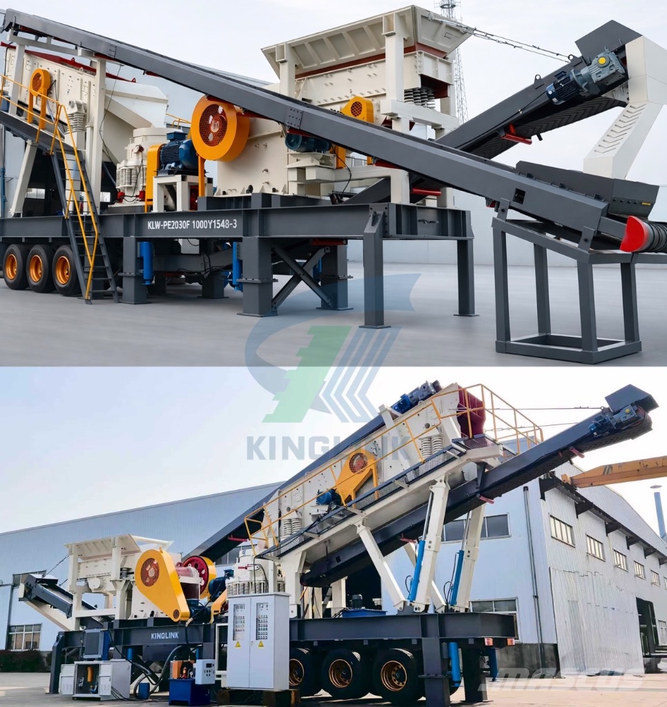 Kinglink Mobile Crushing & Screening Plant for Iron Copper Frantoi mobili