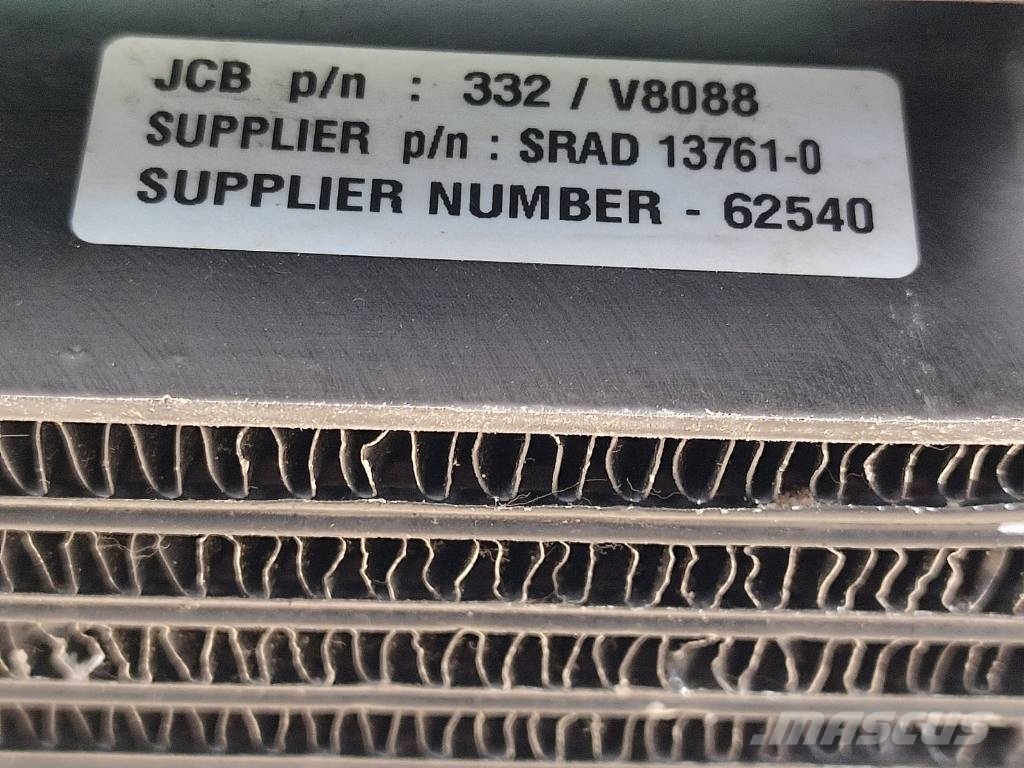 Fuel cooler 332/V8088 JCB Fastrac 8330 Radiateurs