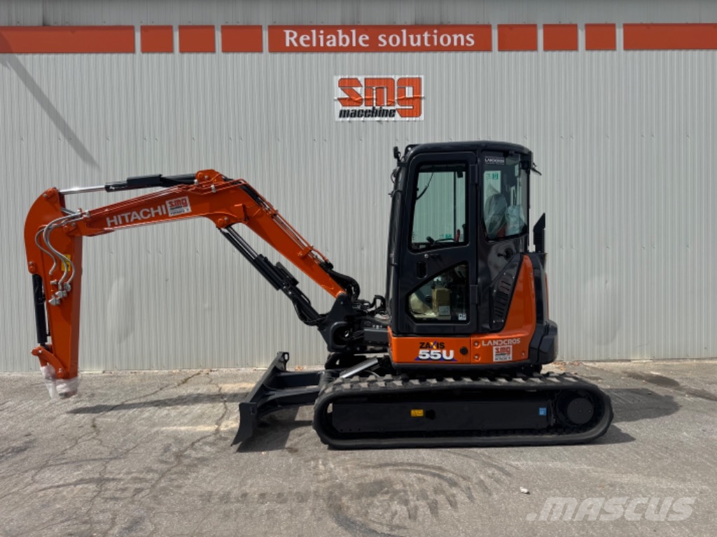 Hitachi ZX 55 U-6 حفارات صغيرة أقل من 7 طن (حفارات صغيرة)