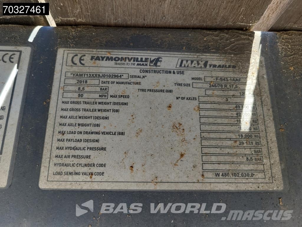 Faymonville 0B2A0 Steering Axle Ramps نصف مقطورة مسطحة منخفضة