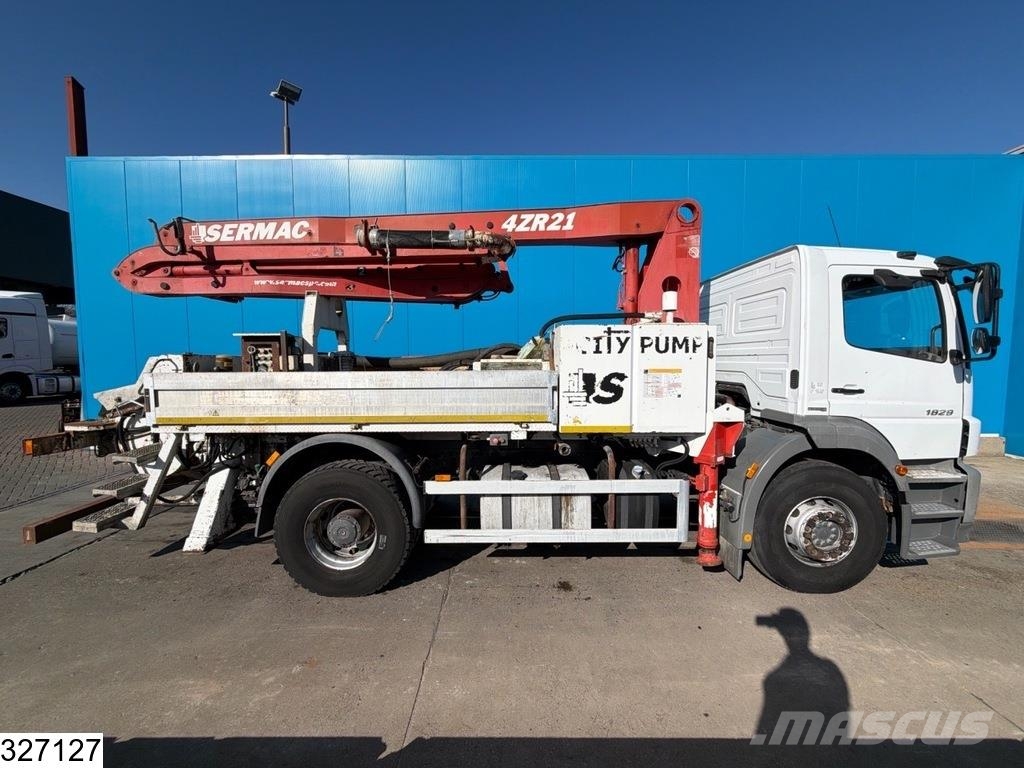 Mercedes-Benz Axor 1829 4x2, Steel suspension, Manual, Sermac مضخات خرسانة