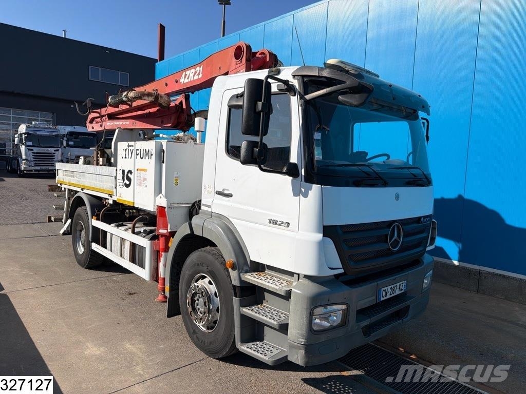 Mercedes-Benz Axor 1829 4x2, Steel suspension, Manual, Sermac مضخات خرسانة