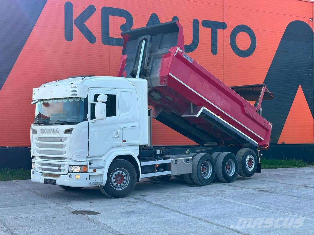 Scania R580 8x4 RETARDER / HYDRAULIC TAILGATE / TIPPER + Bañeras basculantes usadas
