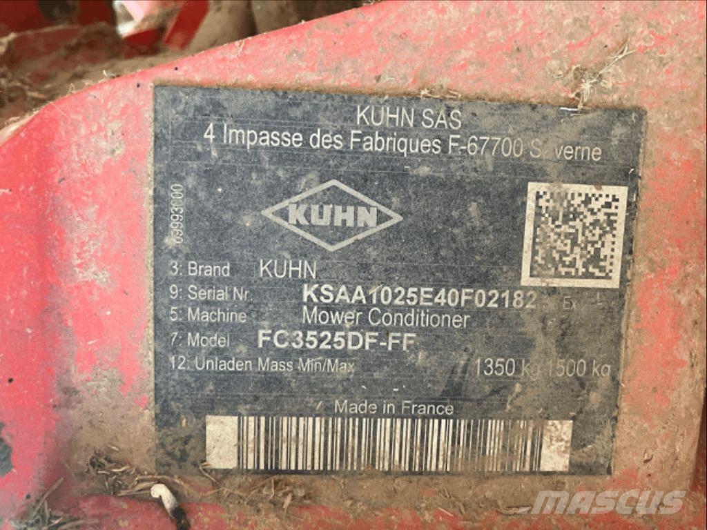 Kuhn FC 9330 D RA + FC 3525 DF FF Kosiarki ciągnikowe i ciągnione