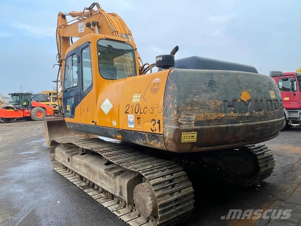 Hyundai Robex 210 LC-3 Track Excavator 21T. Hammer Lines R Bageri guseničari