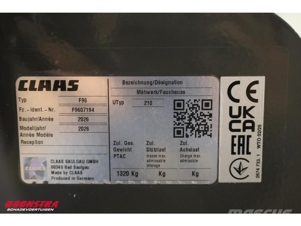 CLAAS Disco 3200 FC Move Frontmaaier BY 2026 جزازات