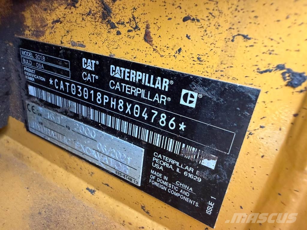CAT 301.8 Miniescavadeiras < 7t (Mini escavadeiras)