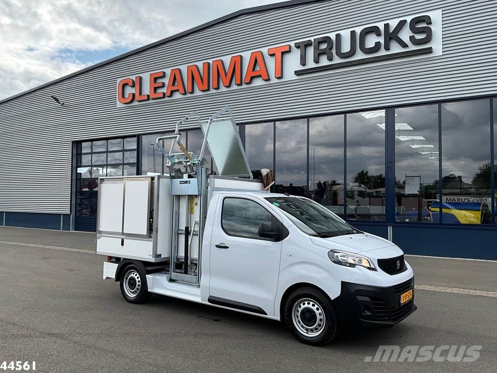 Peugeot E-Expert 100% elektrisch kippende zijlader Müllwagen