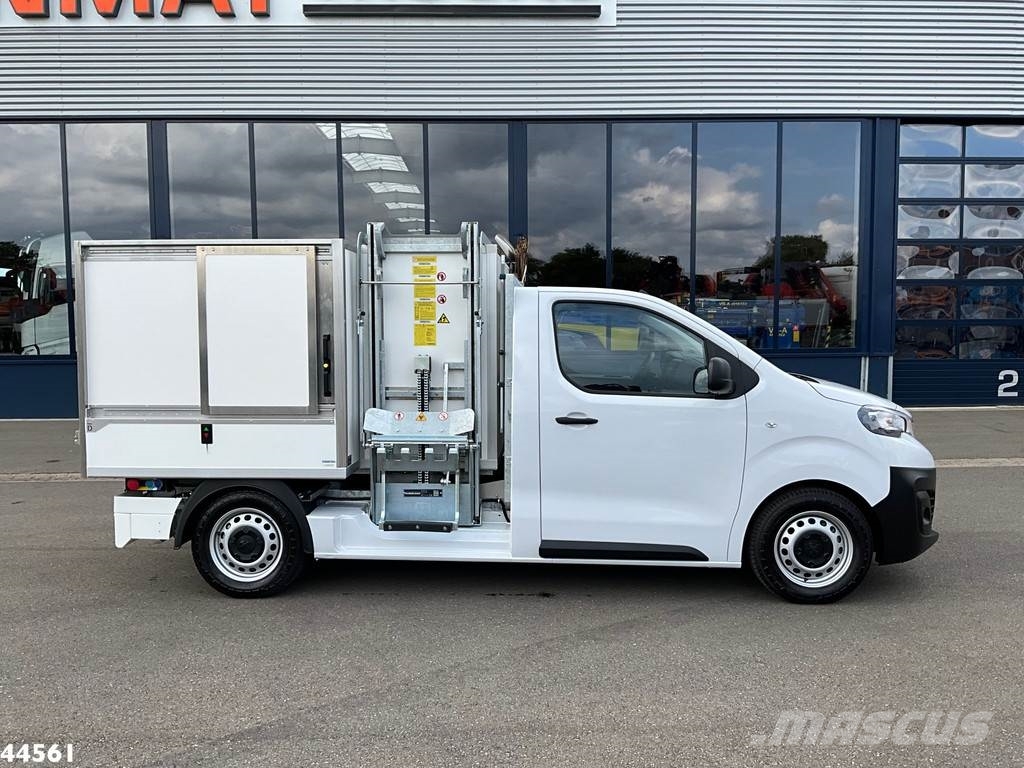 Peugeot E-Expert 100% elektrisch kippende zijlader Müllwagen