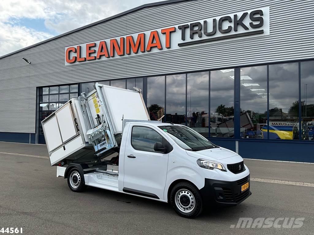 Peugeot E-Expert 100% elektrisch kippende zijlader Müllwagen