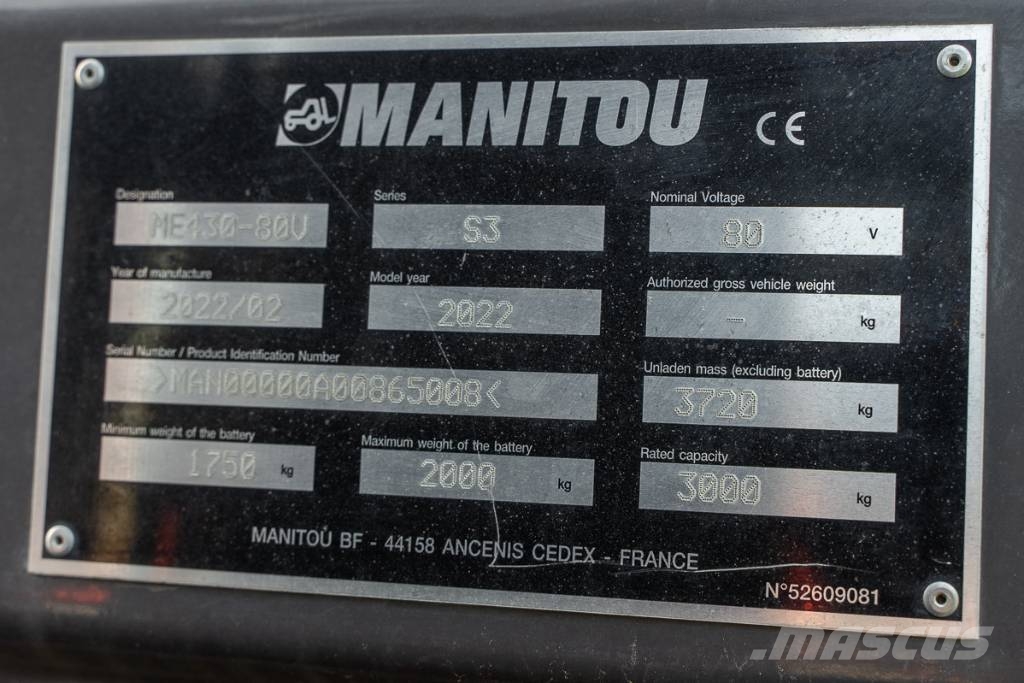 Manitou ME 430 Elektrische heftrucks