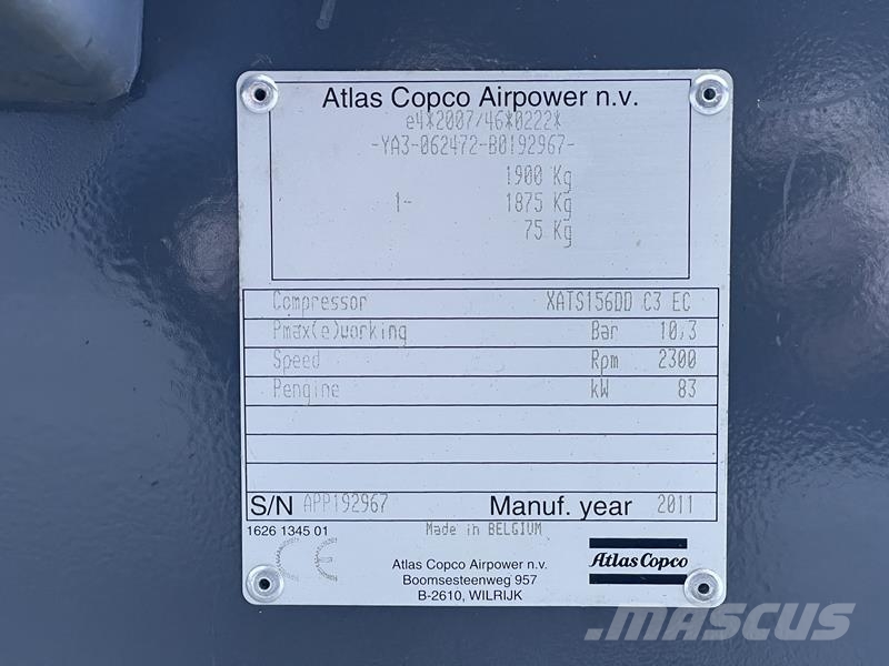 Atlas Copco XATS 156 DD - N Kompressoren