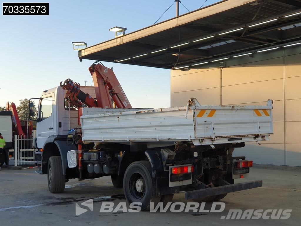 Mercedes-Benz Atego 1823 4X4 Ferrari 710 A4 Crane Kran 4x4 Full Savivarčiai