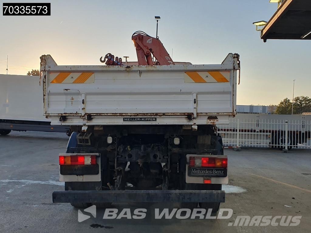 Mercedes-Benz Atego 1823 4X4 Ferrari 710 A4 Crane Kran 4x4 Full Savivarčiai
